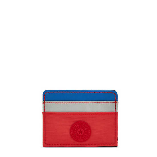 Kipling Cardy Card Holder Táska Kék Piros | HU 2053NW